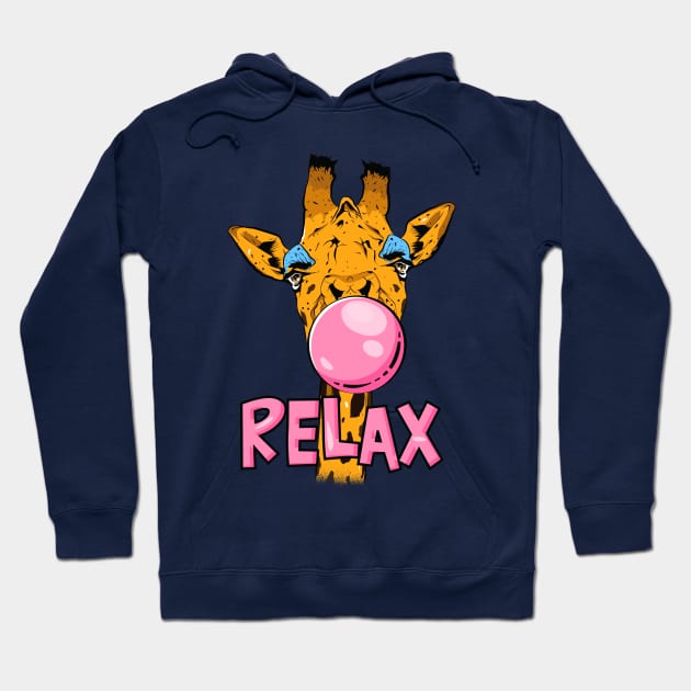 Giraffe Relax Hoodie by portraiteam